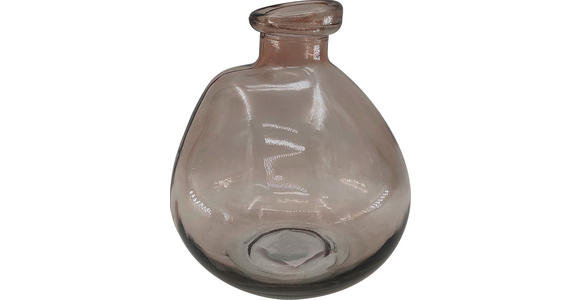 VASE 15,7 cm  - Hellbraun, Basics, Glas (14/15,7cm) - Ambia Home