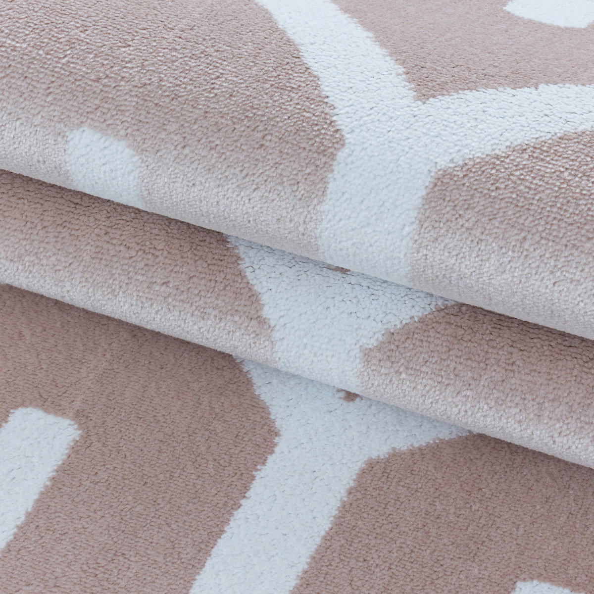 VÄVD MATTA 200/290 cm Costa 3524 Pink  - pink, Design, textil (200/290cm)
