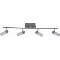 LED-STRAHLER 83,5/15,5/8 cm   - Chromfarben, Design, Glas/Metall (83,5/15,5/8cm) - Novel