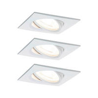 LED-DECKENLEUCHTE 8,4/8,4 cm   - Alufarben/Weiß, Basics, Metall (8,4/8,4cm) - Paulmann