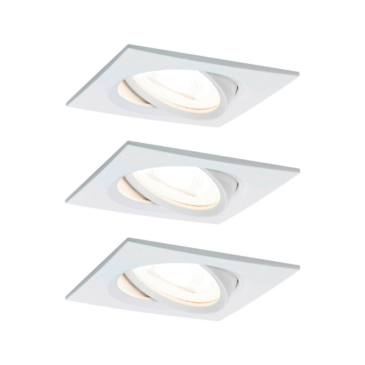 LED-DECKENLEUCHTE 8,4/8,4 cm   - Alufarben/Weiß, Basics, Metall (8,4/8,4cm) - Paulmann