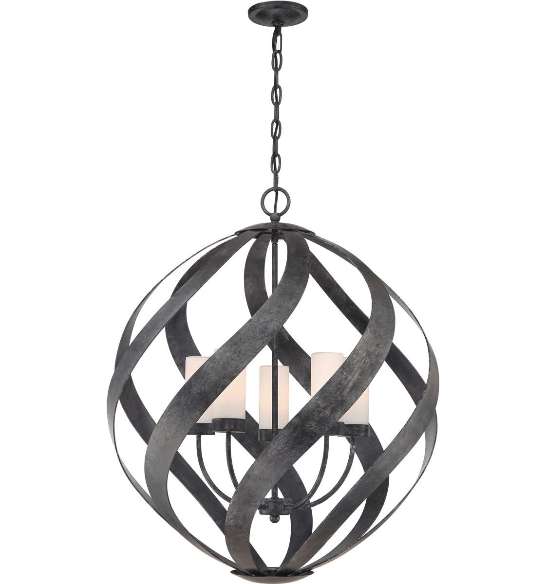AUßENHÄNGELEUCHTE Elstead Blacksmith 66.4/85.5 cm   - Schwarz, KONVENTIONELL, Glas/Metall (66.4/85.5cm) - Elstead Lighting
