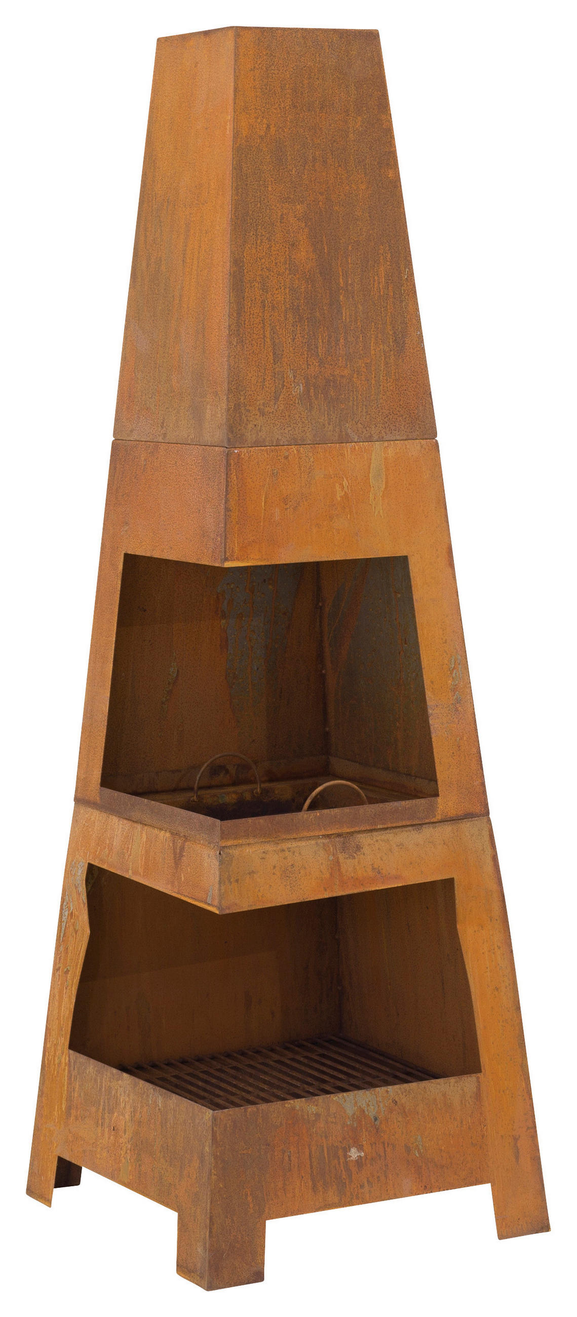FEUERSTELLE  - Dunkelorange, KONVENTIONELL, Metall (50/150/50cm) - Gardenson