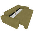 SCHLAFSOFA Webstoff Dunkelgrün  - Dunkelgrün/Schwarz, KONVENTIONELL, Kunststoff/Textil (256/83/115cm) - Carryhome