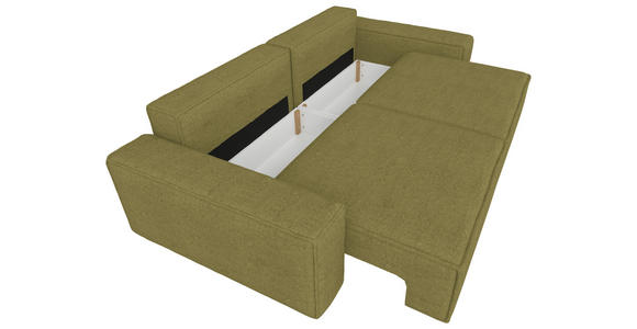 SCHLAFSOFA Webstoff Dunkelgrün - Dunkelgrün/Schwarz, KONVENTIONELL, Kunststoff/Textil (256/83/115cm) - Carryhome