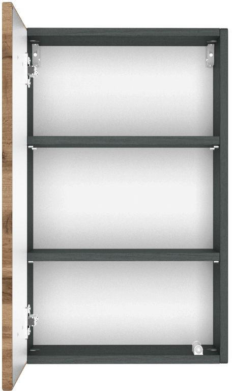 HÄNGESCHRANK 40/64/20 cm  - Eiche Wotan/Grau, Design, Holzwerkstoff (40/64/20cm) - Held