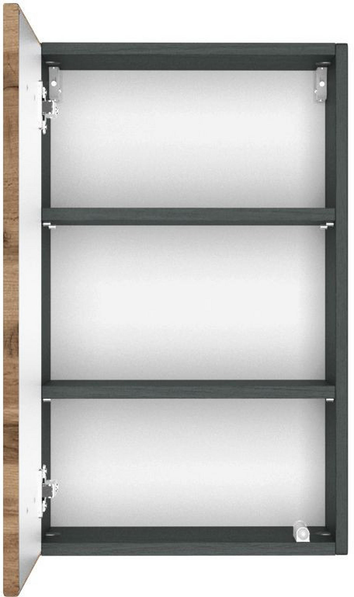 HÄNGESCHRANK 40/64/20 cm  - Eiche Wotan/Grau, Design, Holzwerkstoff (40/64/20cm) - Held