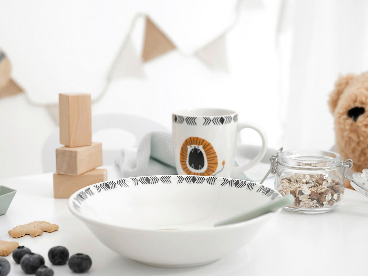 KINDERGESCHIRRSET 3-teilig  - Multicolor, Basics, Keramik - Creatable