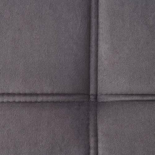 HOCKER Velours Graphitfarben  - Schwarz/Graphitfarben, Design, Textil/Metall (131/47/71cm) - Stylife