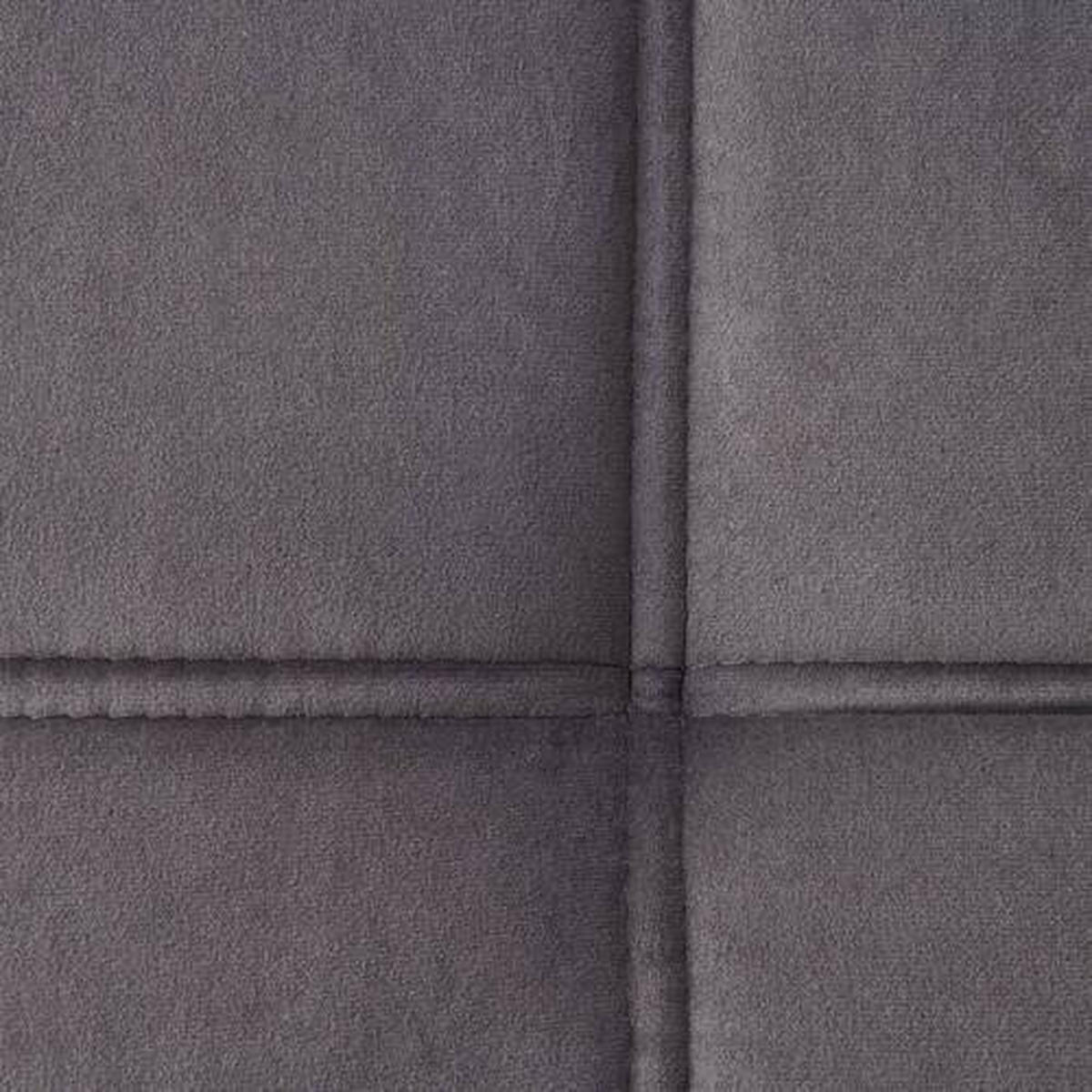 HOCKER in Textil Graphitfarben  - Schwarz/Graphitfarben, Design, Textil/Metall (131/47/71cm) - Stylife