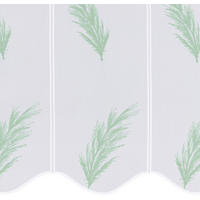 KURZGARDINE   - Weiß/Grün, Design, Textil (60cm) - Esposa