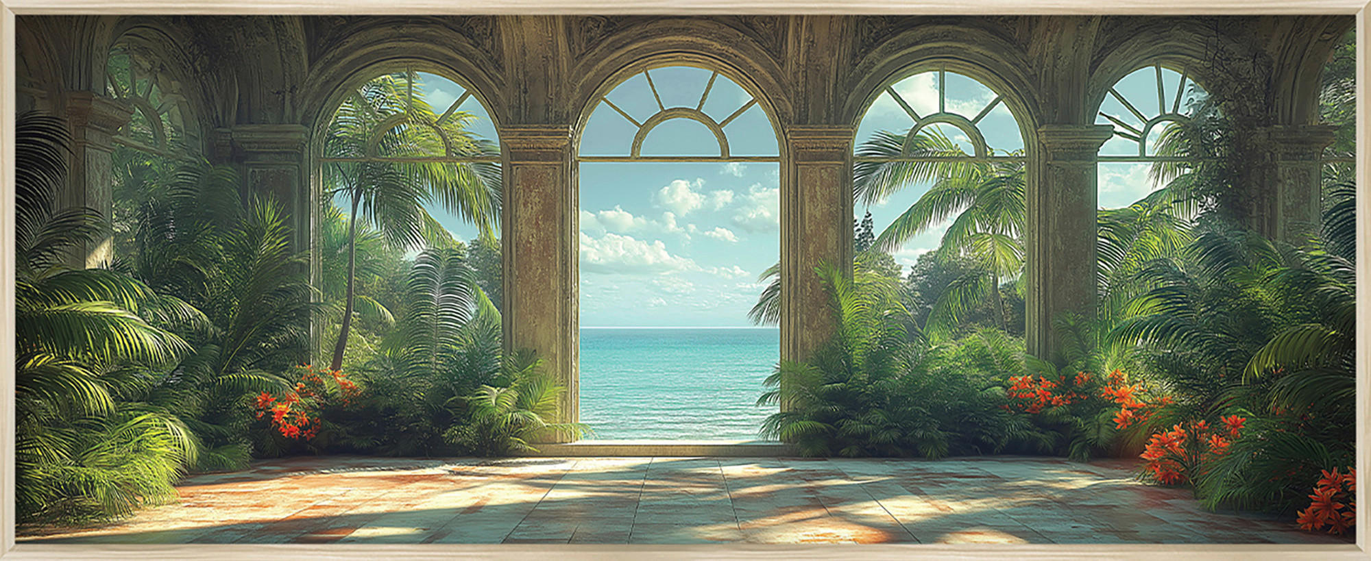 Euroart OBRAZ NA KOVU, architektura, 60/120/4 cm