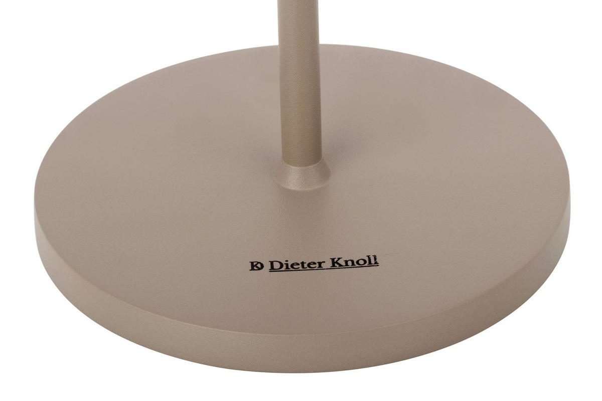 AKKU-TISCHLEUCHTE Pleat 11/35 cm   - Beige, Design, Kunststoff/Metall (11/35cm) - Dieter Knoll