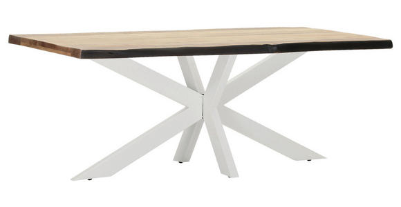 TISCHPLATTE      - Akaziefarben, Design, Holz (200/100/5cm) - Landscape