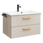 WASCHTISCHKOMBI 78 cm  - Kaschmir/Eichefarben, MODERN, Holz/Holzwerkstoff (78cm) - Dieter Knoll
