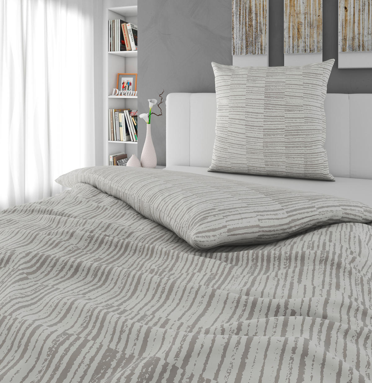 BETTWÄSCHE 2-teilig Satin 155/220 cm  - Multicolor, KONVENTIONELL, Textil (155/220cm) - Novel