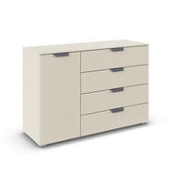 KOMMODE  in 120/81/42 cm  - Champagner/Dunkelgrau, Design, Holzwerkstoff/Metall (120/81/42cm) - Carryhome