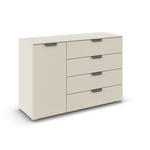 KOMMODE  in 120/81/42 cm  - Champagner/Dunkelgrau, Design, Holzwerkstoff/Metall (120/81/42cm) - Xora