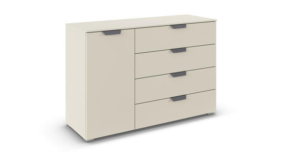 KOMMODE  in 120/81/42 cm  - Champagner/Dunkelgrau, Design, Holzwerkstoff/Metall (120/81/42cm) - Carryhome