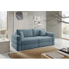 SCHLAFSOFA TERAZZO in Webstoff Blau  - Blau/Schwarz, Design, Kunststoff/Textil (254/93/167cm) - Livetastic