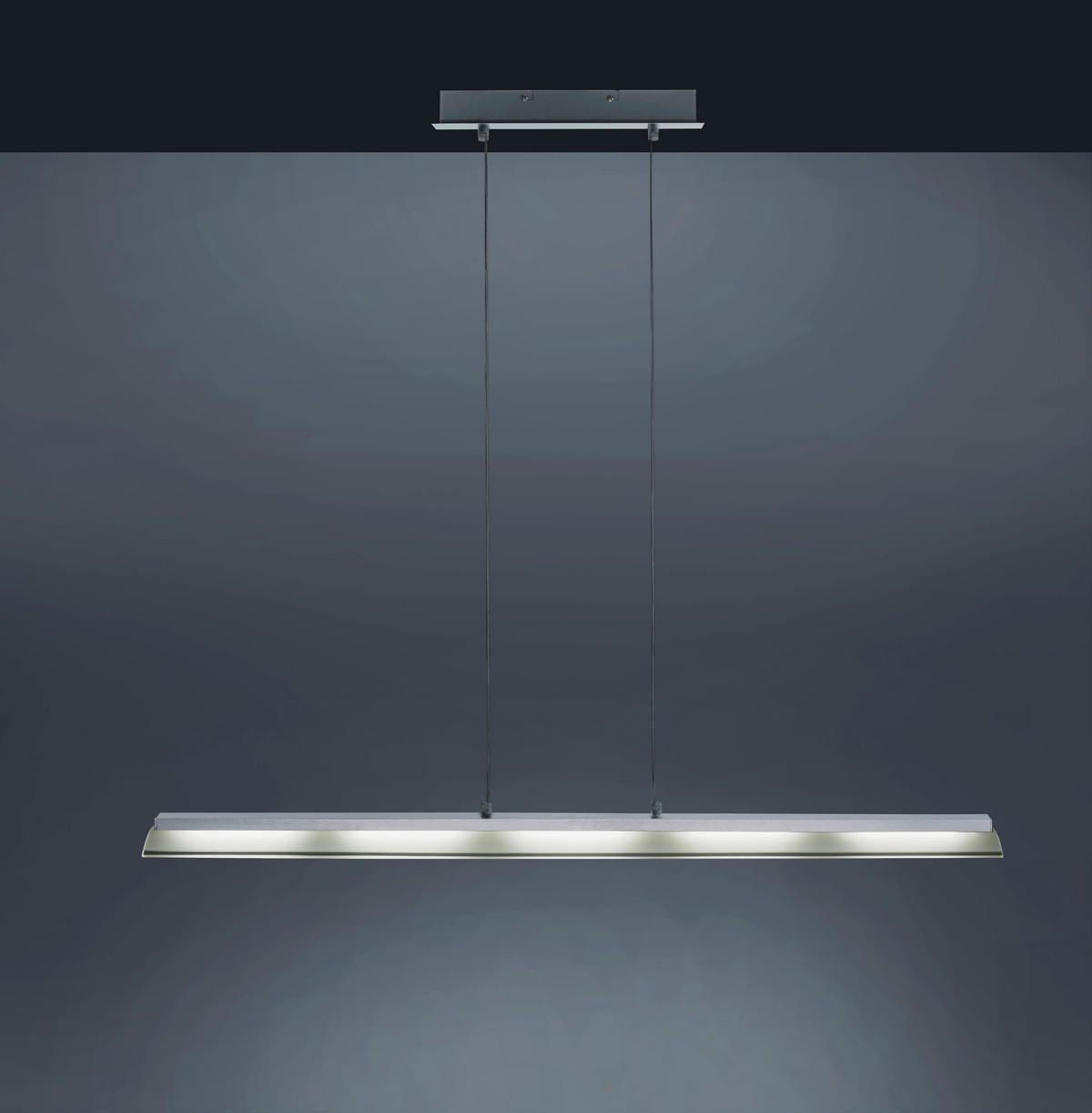 LED-DECKENLEUCHTE 100/8,0/120 cm    - Edelstahlfarben, Design, Glas/Kunststoff (100/8,0/120cm)