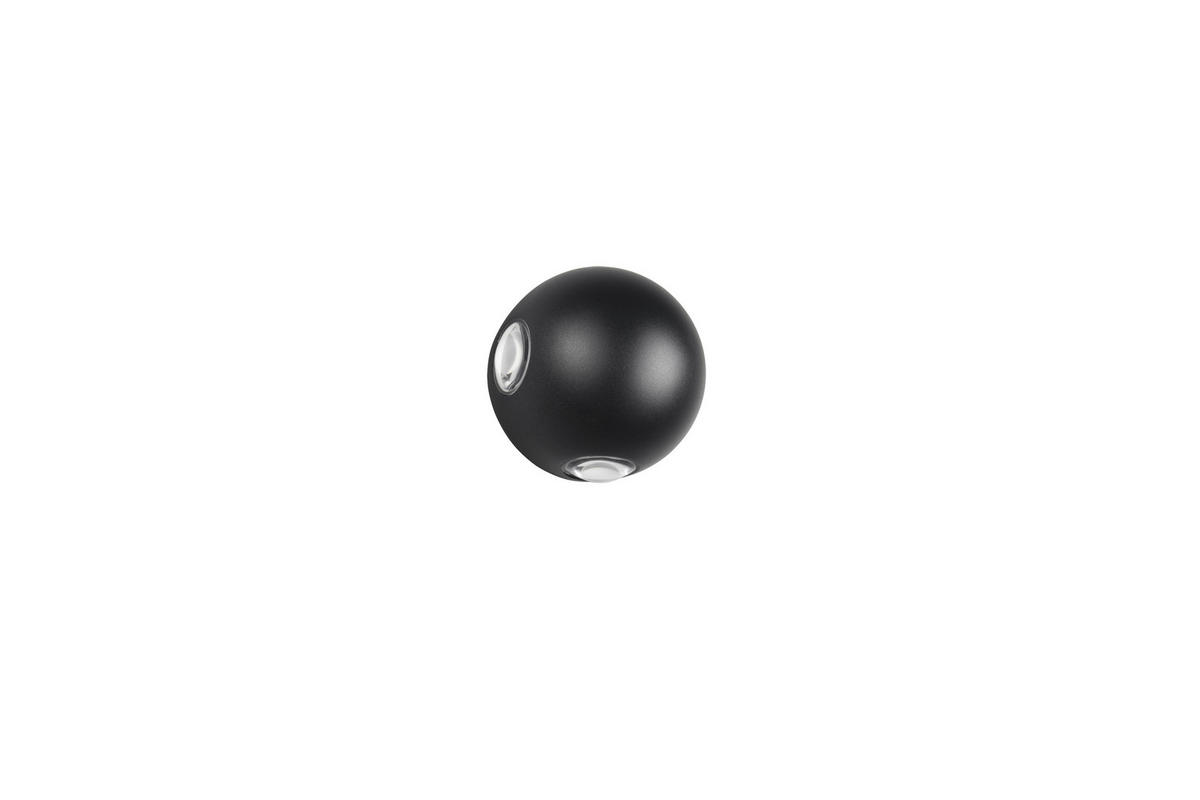 LED-WANDLEUCHTE - Schwarz, Basics, Metall (10,5/7,5cm) - Trio Leuchten