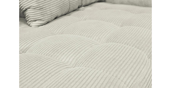 BIGSOFA  in Cord Naturfarben  - Schwarz/Naturfarben, KONVENTIONELL, Textil/Metall (246/100/116cm) - Carryhome