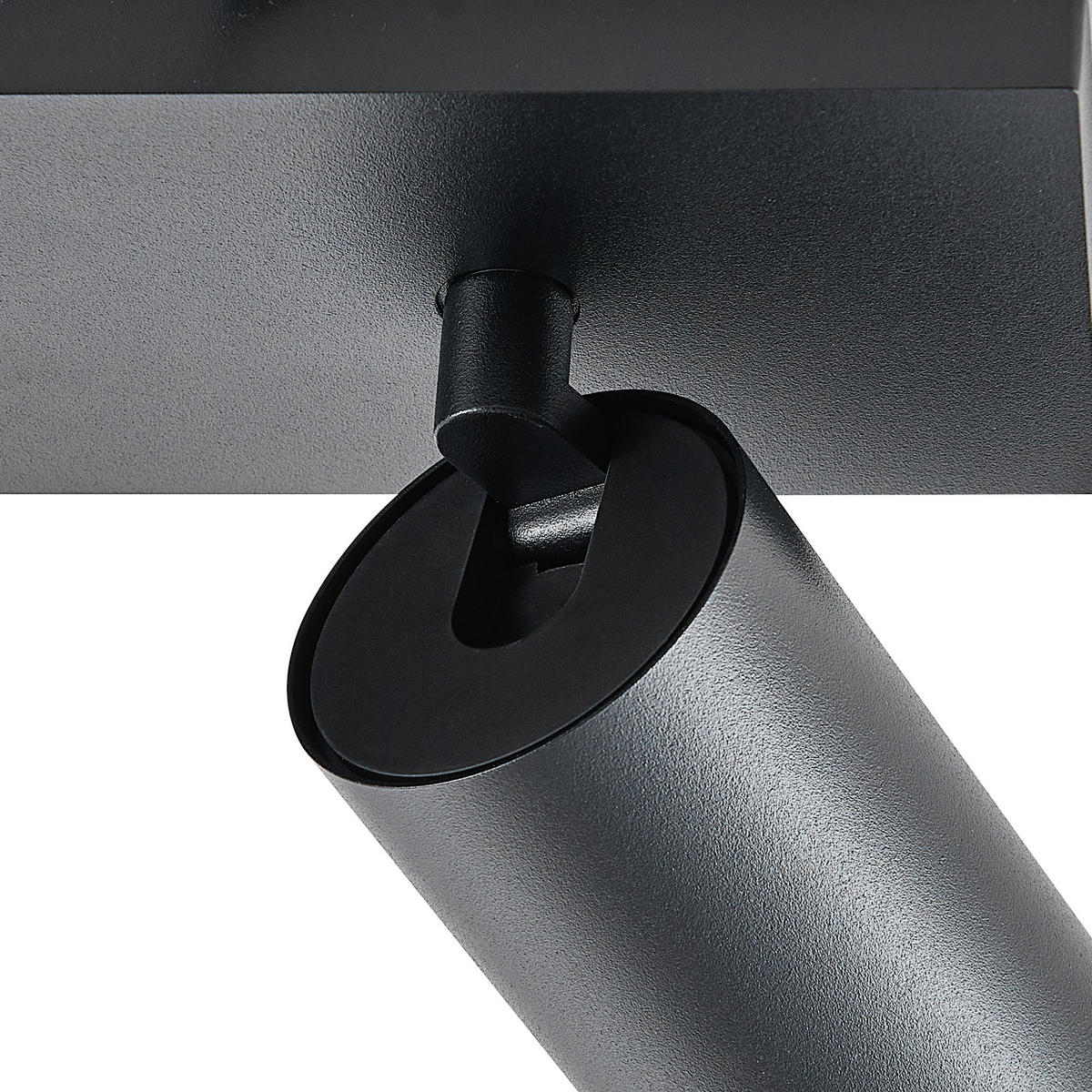 DECKENSTRAHLER - Schwarz, Design, Metall (30/9/12,5cm)