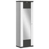 GARDEROBENSCHRANK  in 65/207/42 cm  - Chromfarben/Graphitfarben, Design, Glas/Holzwerkstoff (65/207/42cm) - Xora