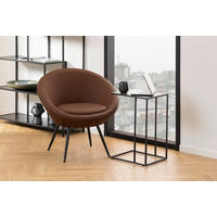 BEISTELLTISCH 43/35/63 cm Schwarz rechteckig  - Schwarz, Design, Holzwerkstoff/Metall (43/35/63cm) - Carryhome