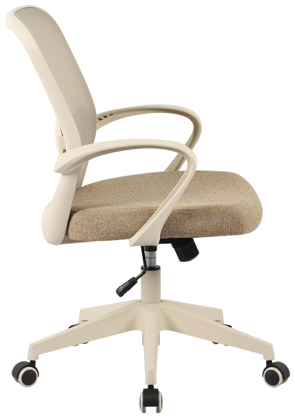 SNURRSTOL  i nätklädsel, vävt tyg beige  - beige, Modern, metall/textil (60/90-99.5/62,5cm) - Hom`in