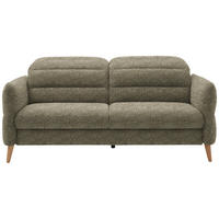 2-SITZER-SOFA in Webstoff Grün  - Eiche Bianco/Grün, Design, Holz/Textil (192-220/85-106/98-112cm) - Dieter Knoll