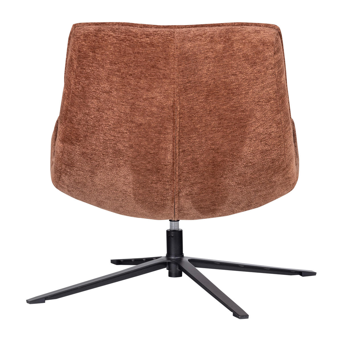 SESSEL in Chenille Braun  - Schwarz/Braun, MODERN, Textil/Metall (74/84/86cm) - Livetastic