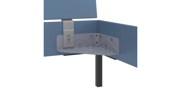 BETT 120/200 cm,  in Blau,  - Blau/Schwarz, Design, Metall (120/200cm) - Xora