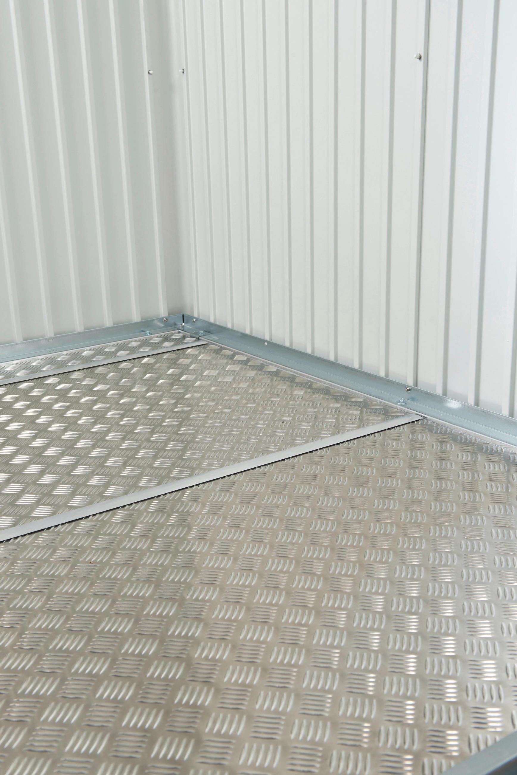 BODENPLATTE  - Alufarben, Design, Metall (141,5/0,2/69,5cm) - Biohort