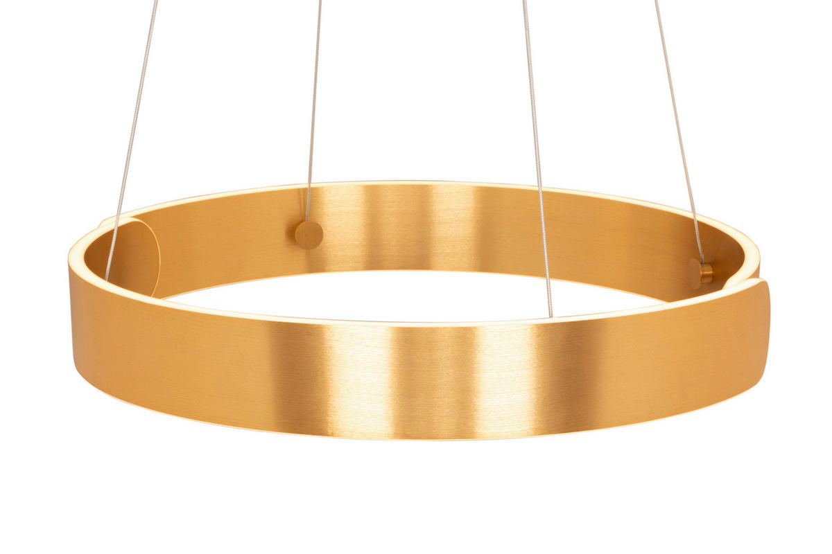 ZÁVESNÉ LED SVIETIDLO, 63/64/150 cm  - zlatá, Design, kov (63/64/150cm) - Dieter Knoll