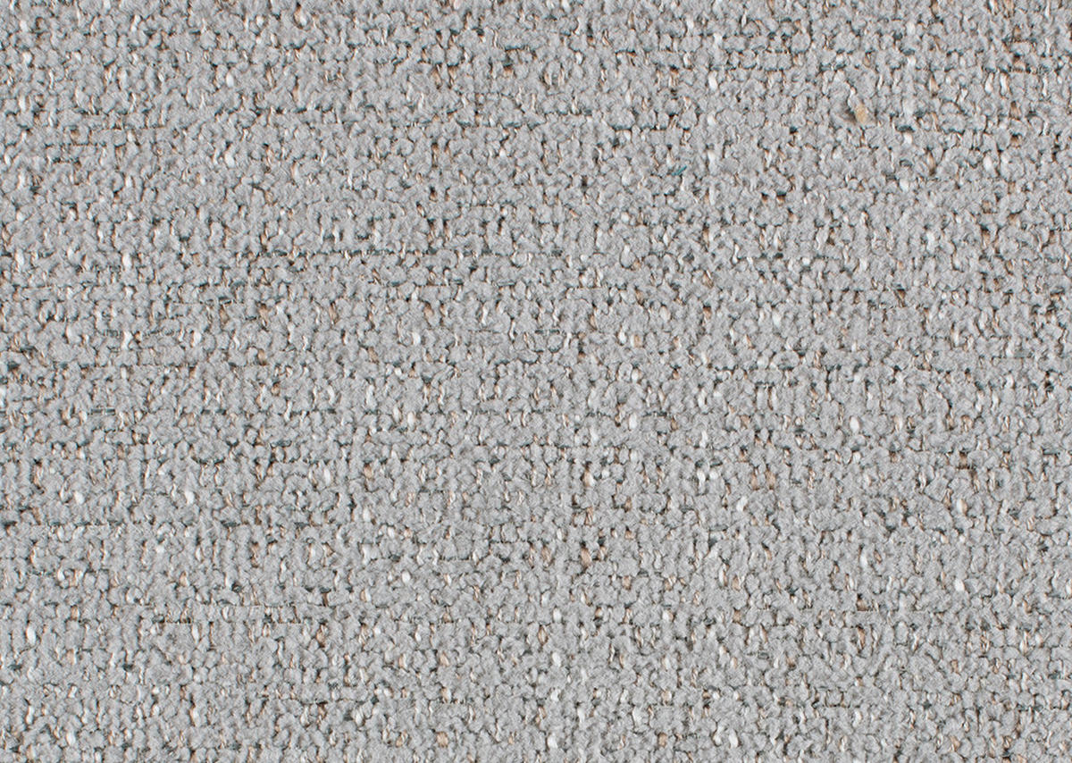 ECKSOFA in Flachgewebe Hellgrau  - Chromfarben/Hellgrau, Design, Textil/Metall (304/184cm) - Dieter Knoll