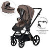 KINDERWAGENSET IVY GTR Outdoor HB  - Schwarz/Cappuccino, Basics, Textil/Metall (94/58/119cm) - Hartan