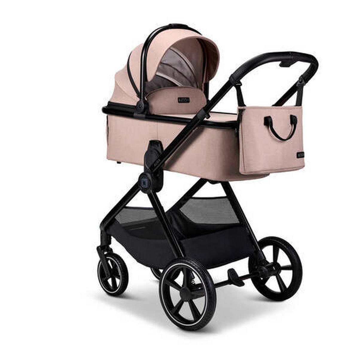 KINDERWAGENSET  Aura Set  Sand Melange  - Sandfarben, Basics (140/61/115cm) - Moon
