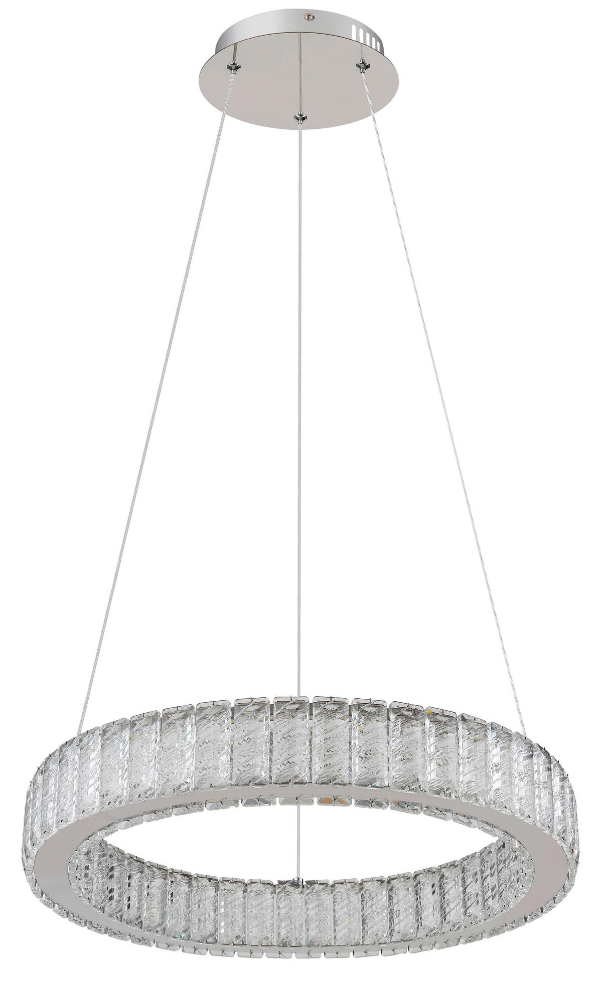 VISEČA LED-SVETILKA   //2700-6000 K/230 V/ - barve kroma/prozorno, Design, kovina/umetna masa (50/120cm) - Globo