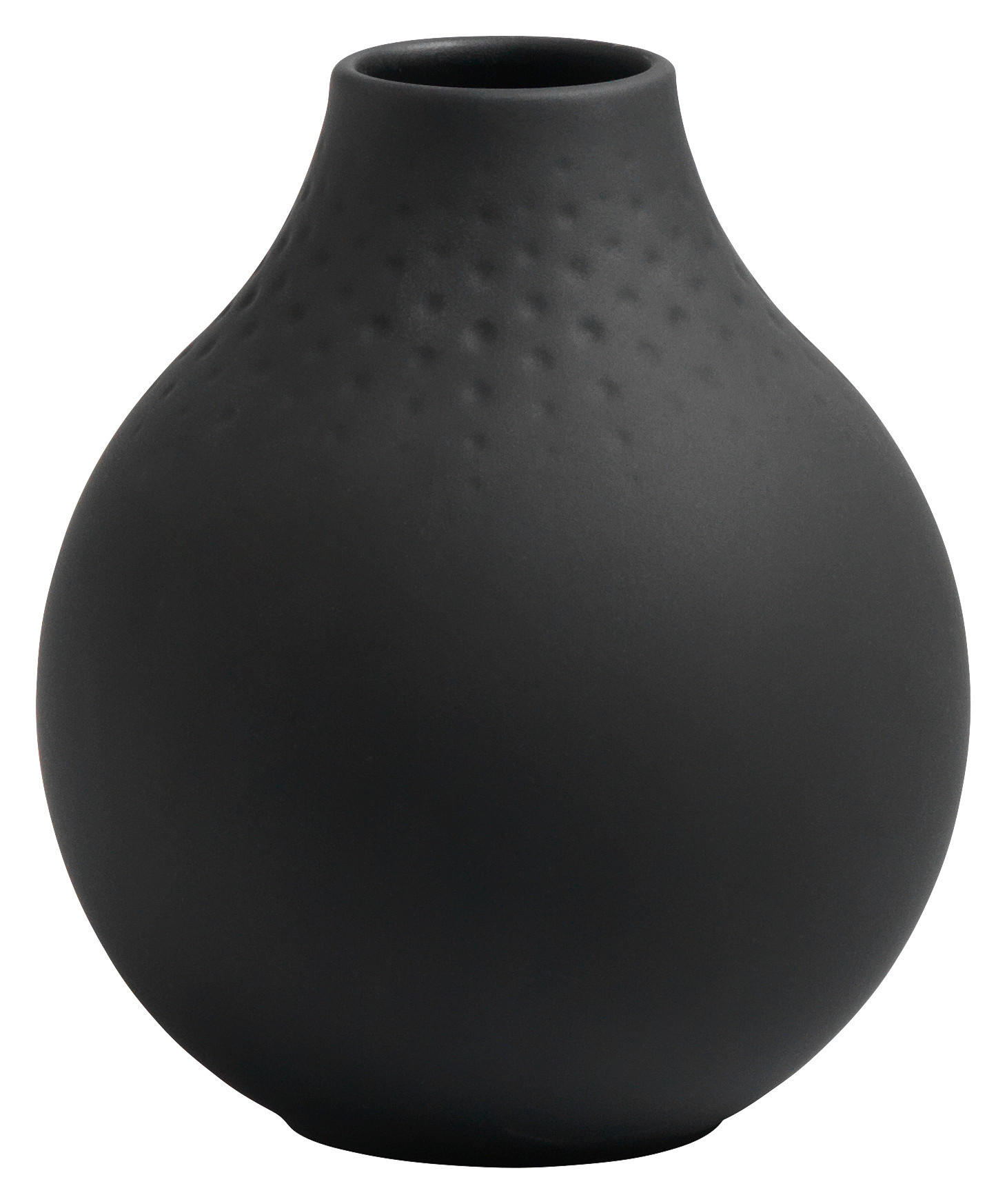 Villeroy & Boch Vase Manufacture Collier Schwarz 12 cm