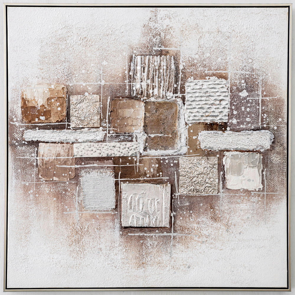 Monee OLEJOMAĽBA, abstraktné, 85/85 cm