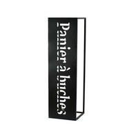 KAMINHOLZREGAL 28/100/28 cm  Metall  - Schwarz, LIFESTYLE, Metall (28/100/28cm)