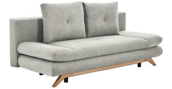 SCHLAFSOFA Webstoff Beige  - Beige/Buchefarben, KONVENTIONELL, Holz/Textil (205/86/94cm) - Carryhome