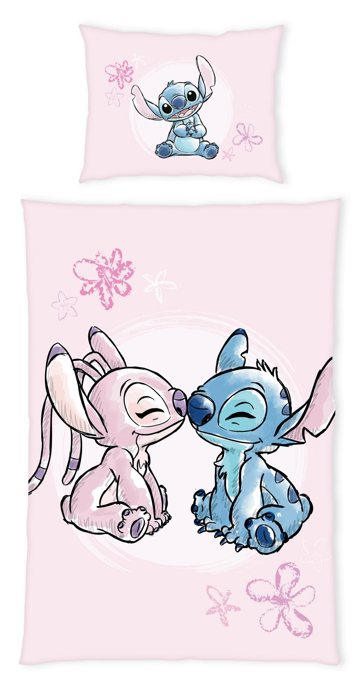 POSTELJNINA Disney Stitch 140/200 cm renforcé večbarvno  - večbarvno, Konvencionalno, tekstil (140/200cm) - Disney