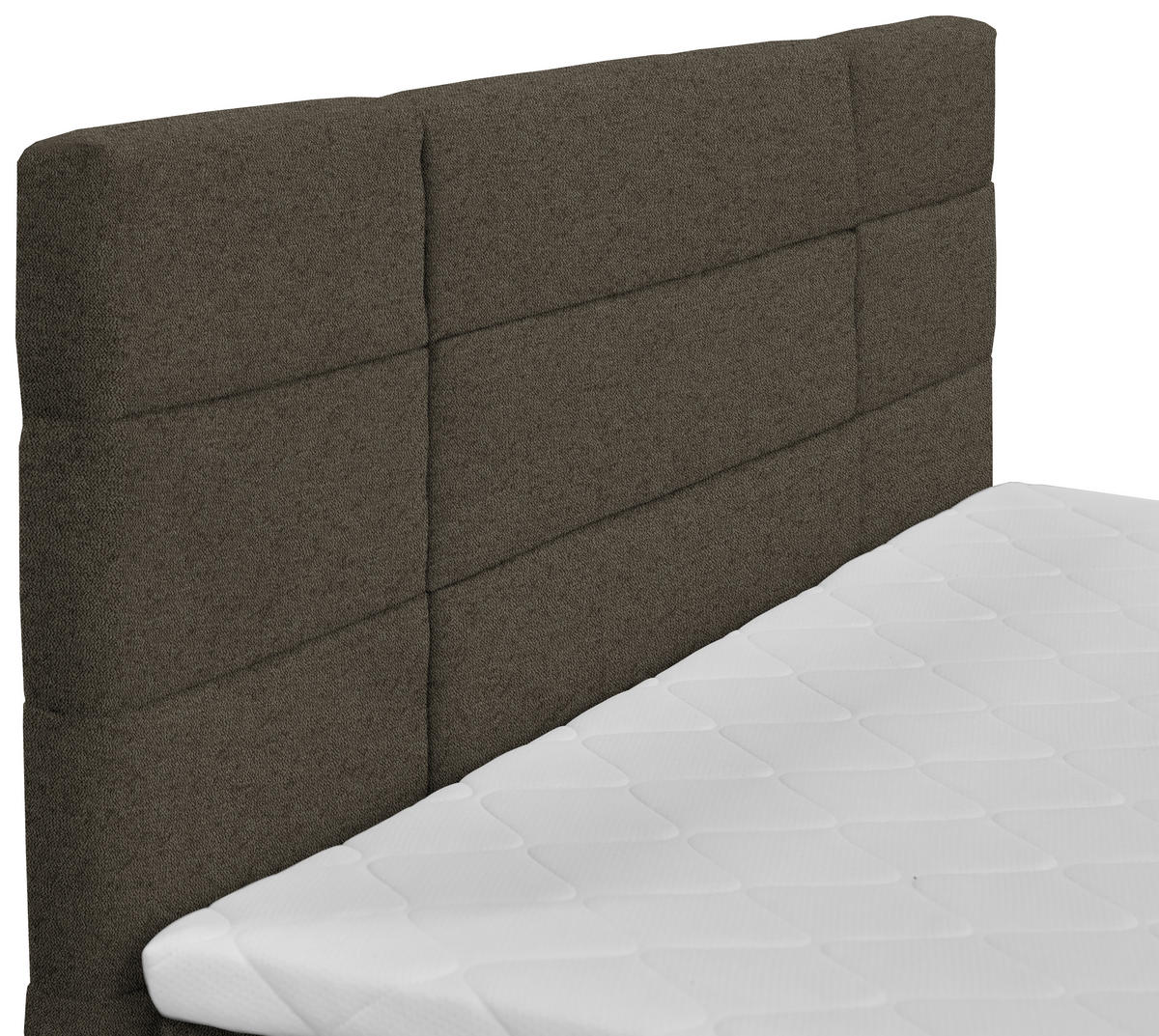 BOXBETT 140/200 cm  in Dunkelbraun  - Dunkelbraun/Schwarz, KONVENTIONELL, Holz/Kunststoff (140/200cm) - Boxxx