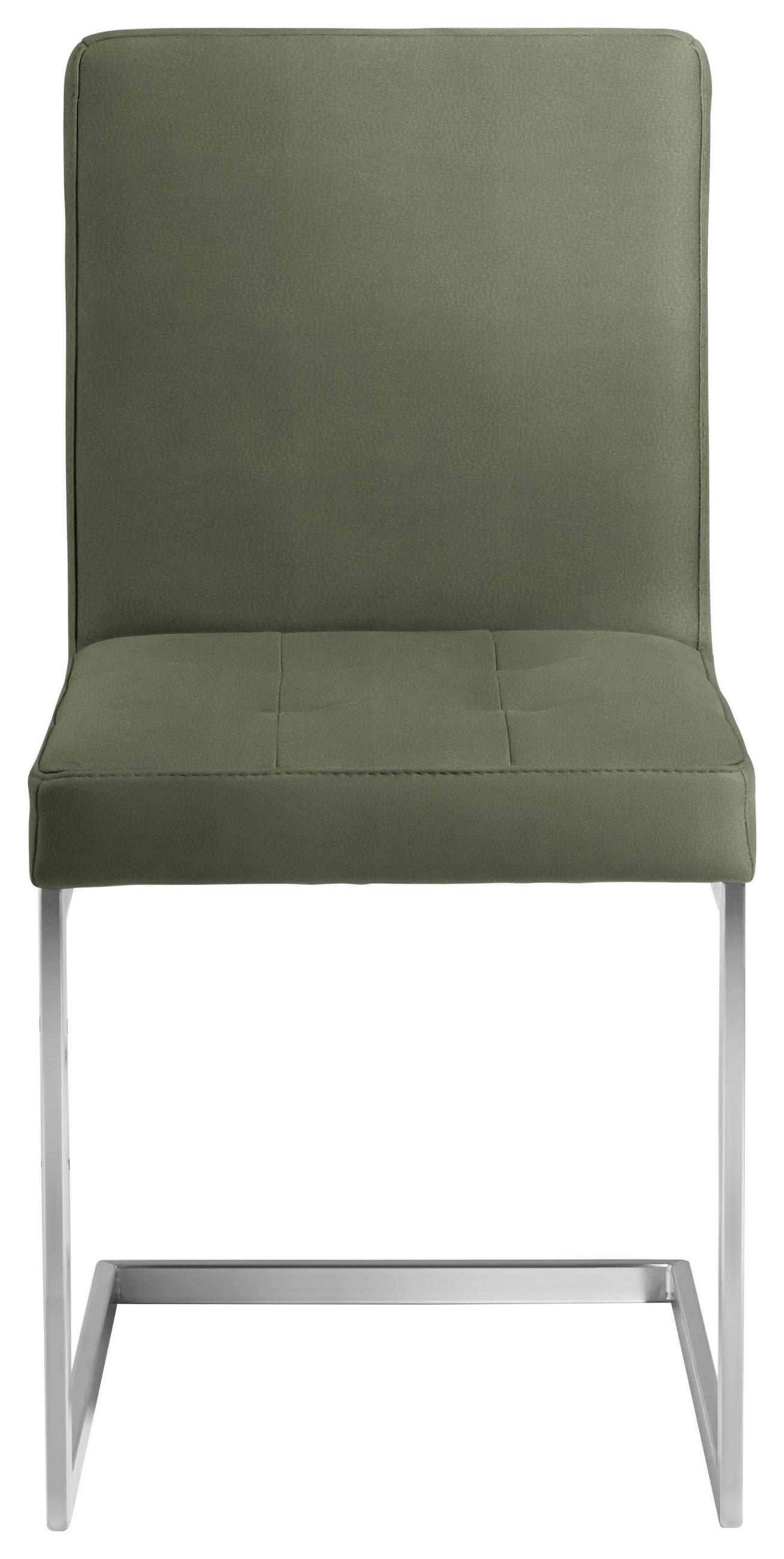 Thumbnail - Moderano Schwingstuhl, Grün, Edelstahl, Metall, Textil, Uni, eckig, 45x91x58 cm, Goldenes M, Lederauswahl, Stoffauswahl,...