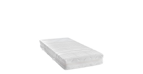 TASCHENFEDERKERNMATRATZE 140/200 cm Höhe ca. 25 cm  - Weiß, Basics, Textil (140/200cm) - Sleeptex