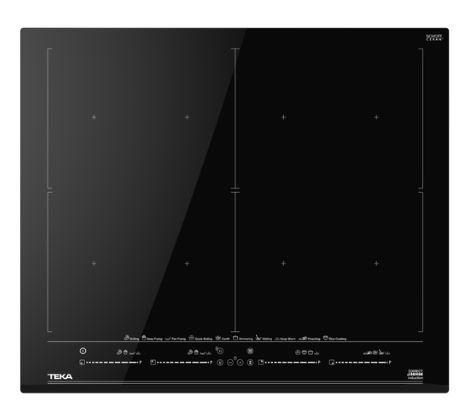 PLITĂ ÎNCORPORABILĂ - negru, Modern, sticlă - Teka