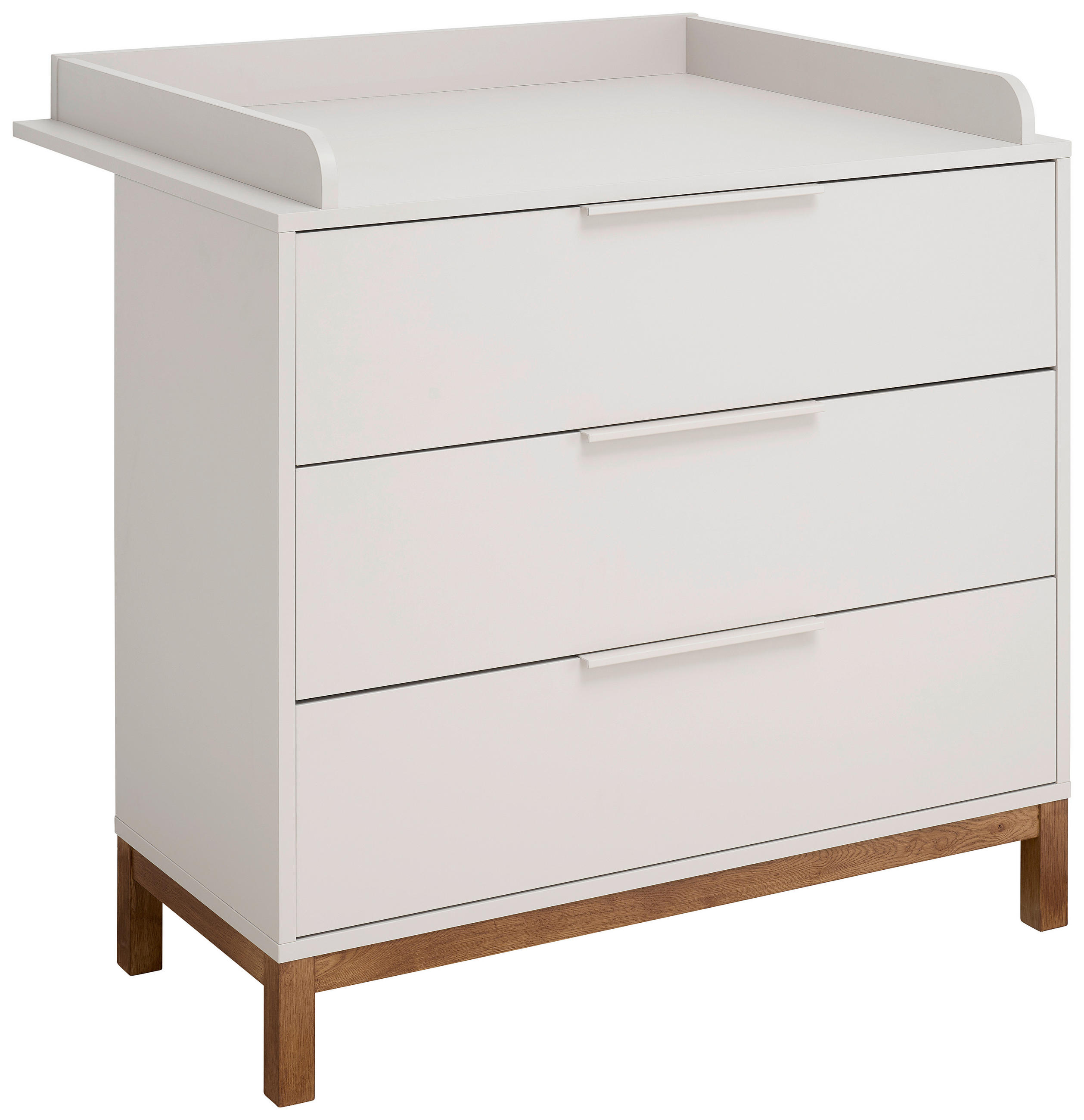 WICKELKOMMODE Matteo  - Kaschmir/Nussbaumfarben, Basics, Holz/Holzwerkstoff (101/91-99/45-77cm) - Jimmylee